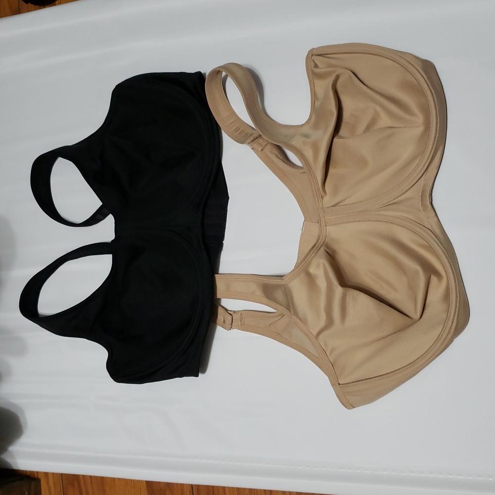 Paramour By Felina Body X Classic Black‎ Underwire Sport Bra (Bundle 2)